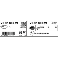Brake Pad Set VKBP80729 SKF VKBP 80729 OE Ref C2D3801 SKF