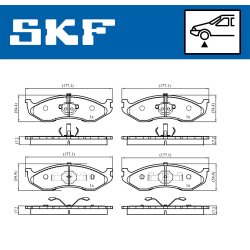 Brake Pad Set VKBP80741 SKF VKBP 80741 OE Ref 0K5533323Z
