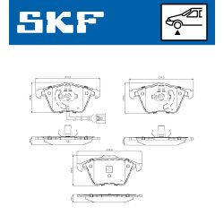 Brake Pad Set VKBP80763E SKF VKBP 80763 E OE Ref 480698157R SKF