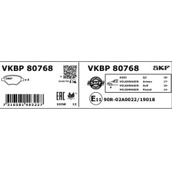 Brake Pad Set VKBP80768 SKF VKBP 80768 OE Ref 3Q0698151 SKF