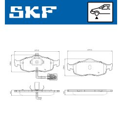 Brake Pad Set VKBP80778E SKF VKBP 80778 E OE Ref 06827586 SKF