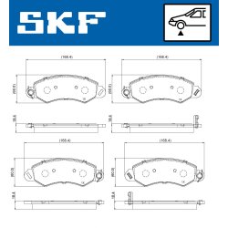 Brake Pad Set VKBP80807A SKF VKBP 80807 A OE Ref 545990001