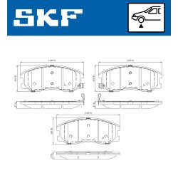 Brake Pad Set VKBP80811A SKF VKBP 80811 A OE Ref 4810774