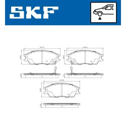 Brake Pad Set VKBP80855A SKF VKBP 80855 A OE Ref 45022SA6600