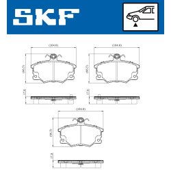 Brake Pad Set VKBP80913A SKF VKBP 80913 A OE Ref 4434879