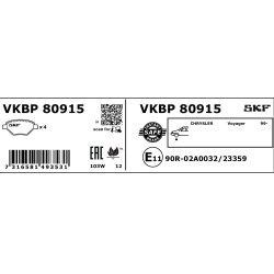 Brake Pad Set VKBP80915 SKF VKBP 80915 OE Ref 05015365AA SKF