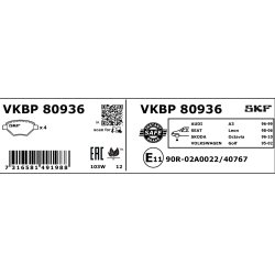 Brake Pad Set VKBP80936 SKF VKBP 80936 OE Ref 1J0698151L SKF