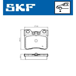 Brake Pad Set VKBP81013 SKF VKBP 81013 OE Ref 172066