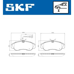 Brake Pad Set VKBP81031E SKF VKBP 81031 E OE Ref 425225 SKF