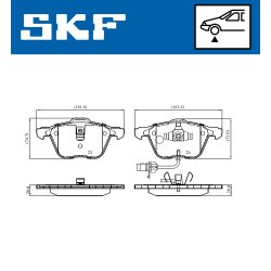 Brake Pad Set VKBP81035E SKF VKBP 81035 E OE Ref 1109014