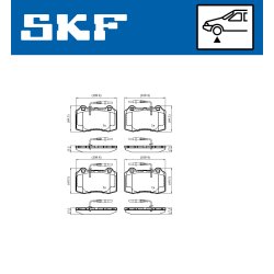 Brake Pad Set VKBP81039E SKF VKBP 81039 E OE Ref 425182 SKF