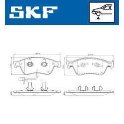Brake Pad Set VKBP81044E SKF VKBP 81044 E OE Ref 4E0698151