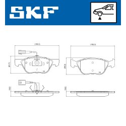 Brake Pad Set VKBP81049E SKF VKBP 81049 E OE Ref 71753039