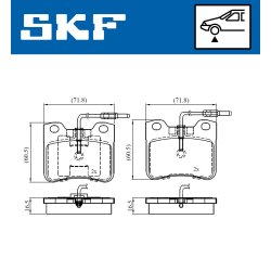 Brake Pad Set VKBP81054E SKF VKBP 81054 E OE Ref 425321 SKF