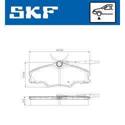 Brake Pad Set VKBP81057E SKF VKBP 81057 E OE Ref 425131