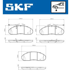Brake Pad Set VKBP81066E SKF VKBP 81066 E OE Ref 069052941