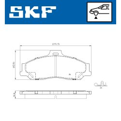 Brake Pad Set VKBP81084A SKF VKBP 81084 A OE Ref 3894956