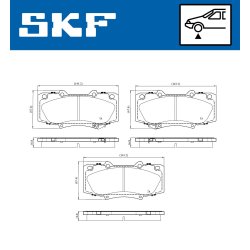 Brake Pad Set VKBP81096A SKF VKBP 81096 A OE Ref 044650K240 SKF