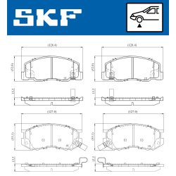 Brake Pad Set VKBP81119A SKF VKBP 81119 A OE Ref 0446528340