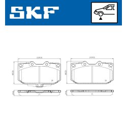 Brake Pad Set VKBP81130A SKF VKBP 81130 A OE Ref 4106030P91