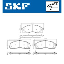 Brake Pad Set VKBP81146A SKF VKBP 81146 A OE Ref 0K56A3323Z