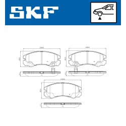 Brake Pad Set VKBP81147 SKF VKBP 81147 OE Ref 1605002