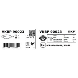 Brake Pad Set VKBP90023 SKF VKBP 90023 OE Ref 1K0698451L SKF