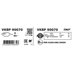 Brake Pad Set VKBP90070 SKF VKBP 90070 OE Ref 2K5698451 SKF