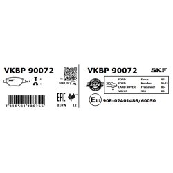 Brake Pad Set VKBP90072 SKF VKBP 90072 OE Ref 1439867 SKF