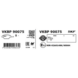 Brake Pad Set VKBP90075 SKF VKBP 90075 OE Ref 34206877648 SKF