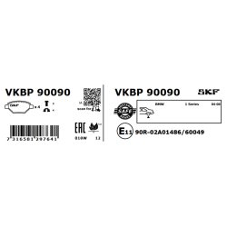 Brake Pad Set VKBP90090 SKF VKBP 90090 OE Ref 34121288889 SKF