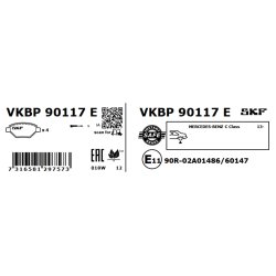 Brake Pad Set VKBP90117E SKF VKBP 90117 E OE Ref 0004203602 SKF