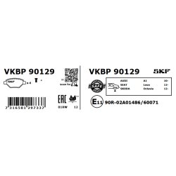 Brake Pad Set VKBP90129 SKF VKBP 90129 OE Ref 2K5698451B SKF