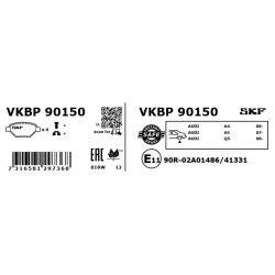 Brake Pad Set VKBP90150 SKF VKBP 90150 OE Ref 8K0698451C SKF