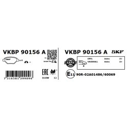 Brake Pad Set VKBP90156A SKF VKBP 90156 A OE Ref 39021615 SKF