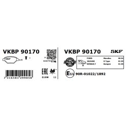 Brake Pad Set VKBP90170 SKF VKBP 90170 OE Ref 1121892 SKF