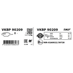 Brake Pad Set VKBP90209 SKF VKBP 90209 OE Ref 150698451 SKF