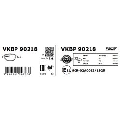 Brake Pad Set VKBP90218 SKF VKBP 90218 OE Ref 34211161456 SKF