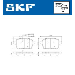 Brake Pad Set VKBP90274E SKF VKBP 90274 E OE Ref 71770092