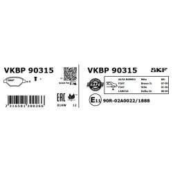 Brake Pad Set VKBP90315 SKF VKBP 90315 OE Ref 71769094 SKF