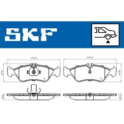 Brake Pad Set VKBP90362 SKF VKBP 90362 OE Ref 0024204020