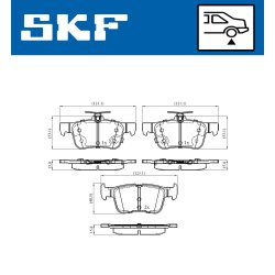 Brake Pad Set VKBP90371A SKF VKBP 90371 A OE Ref 5341207