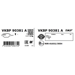 Brake Pad Set VKBP90381A SKF VKBP 90381 A OE Ref 06430SAAE50 SKF