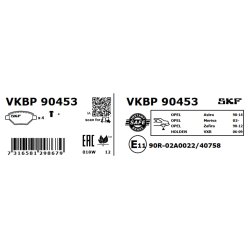 Brake Pad Set VKBP90453 SKF VKBP 90453 OE Ref 1605128 SKF