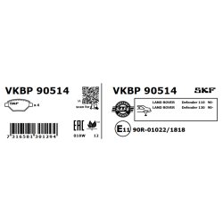 Brake Pad Set VKBP90514 SKF VKBP 90514 OE Ref SFP000130 SKF