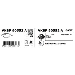 Brake Pad Set VKBP90552A SKF VKBP 90552 A OE Ref 68052386AA SKF