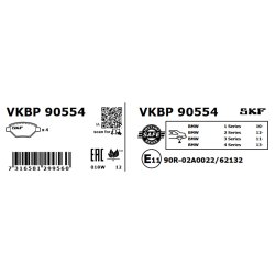 Brake Pad Set VKBP90554 SKF VKBP 90554 OE Ref 34118099354 SKF