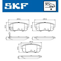 Brake Pad Set VKBP90620A SKF VKBP 90620 A OE Ref F1Y02648Z