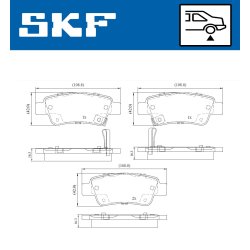 Brake Pad Set VKBP90623A SKF VKBP 90623 A OE Ref 43022SWWG01
