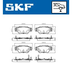 Brake Pad Set VKBP90806A SKF VKBP 90806 A OE Ref 1605093 SKF